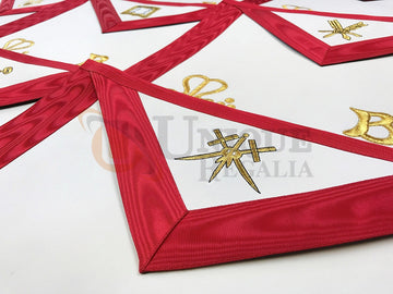 Masonic Scottish Rite Officers Apron Set of 9 AASR (REAA)